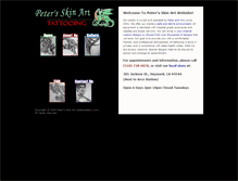 Tablet Screenshot of peterstattoo.com